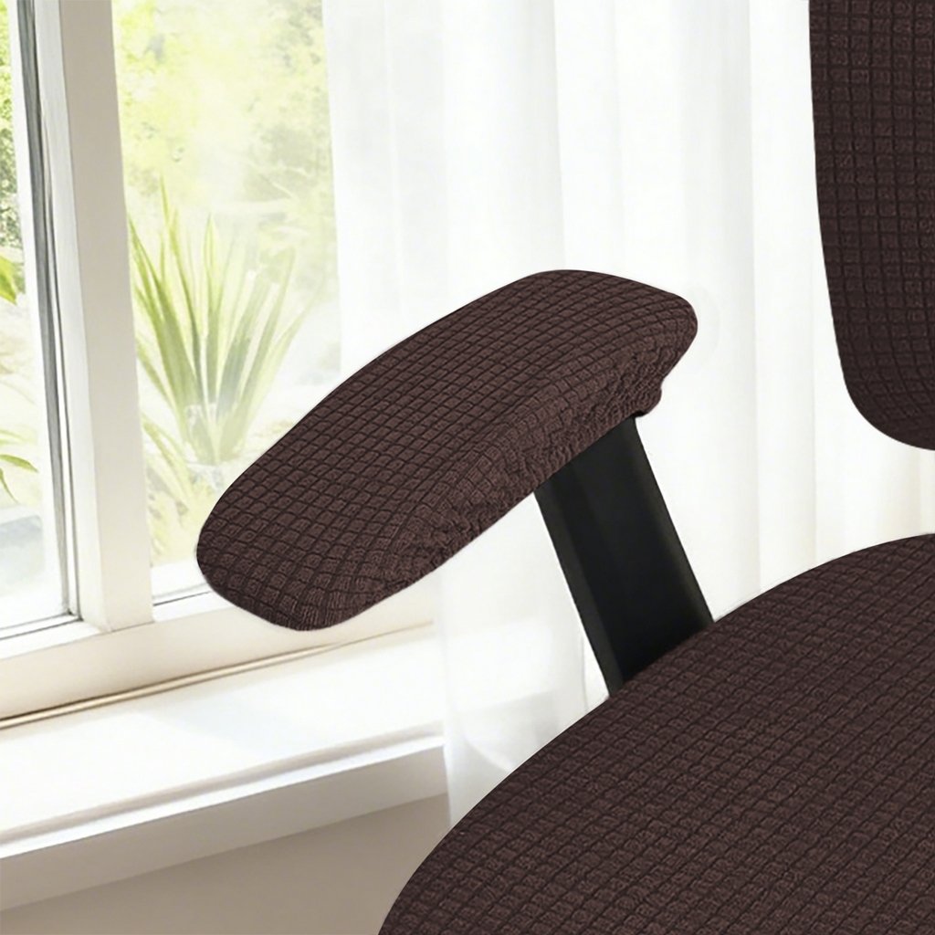 91家纺网 家纺一手货源 找家纺 （总）壹零特色家纺 2025新款弹力针织办公椅套配件扶手套--短款一对