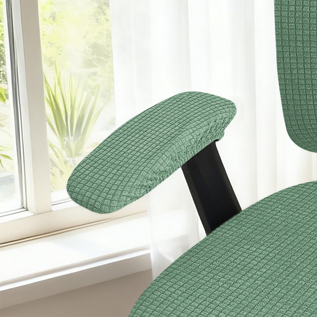 91家纺网 家纺一手货源 找家纺 （总）壹零特色家纺 2025新款弹力针织办公椅套配件扶手套--短款一对