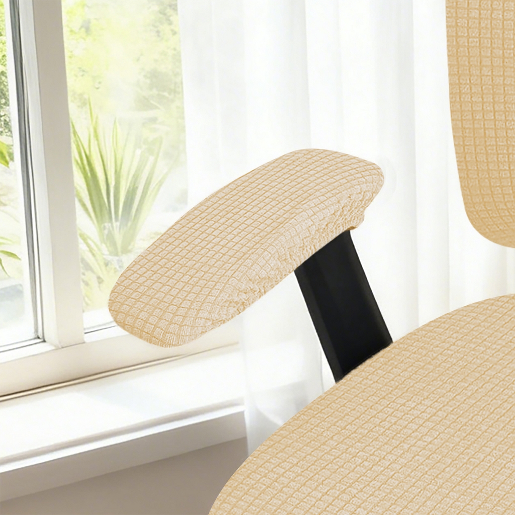 91家纺网 家纺一手货源 找家纺 （总）壹零特色家纺 2025新款弹力针织办公椅套配件扶手套--短款一对