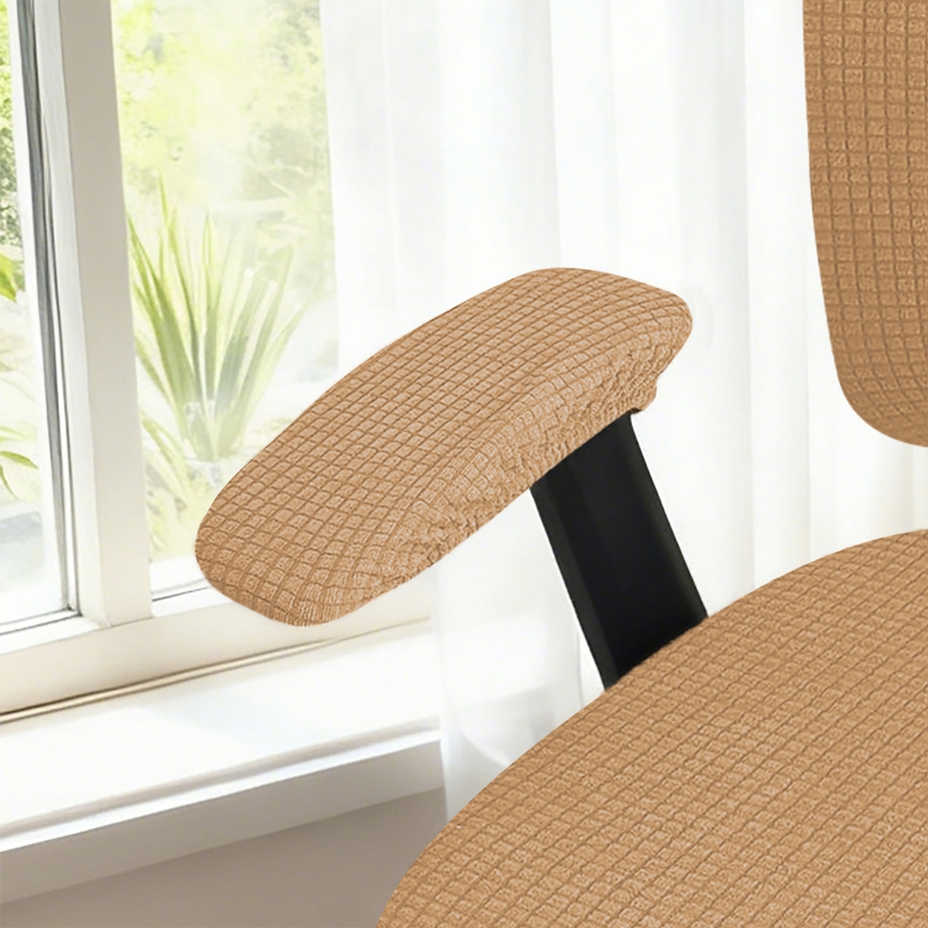 91家纺网 家纺一手货源 找家纺 （总）壹零特色家纺 2025新款弹力针织办公椅套配件扶手套--短款一对