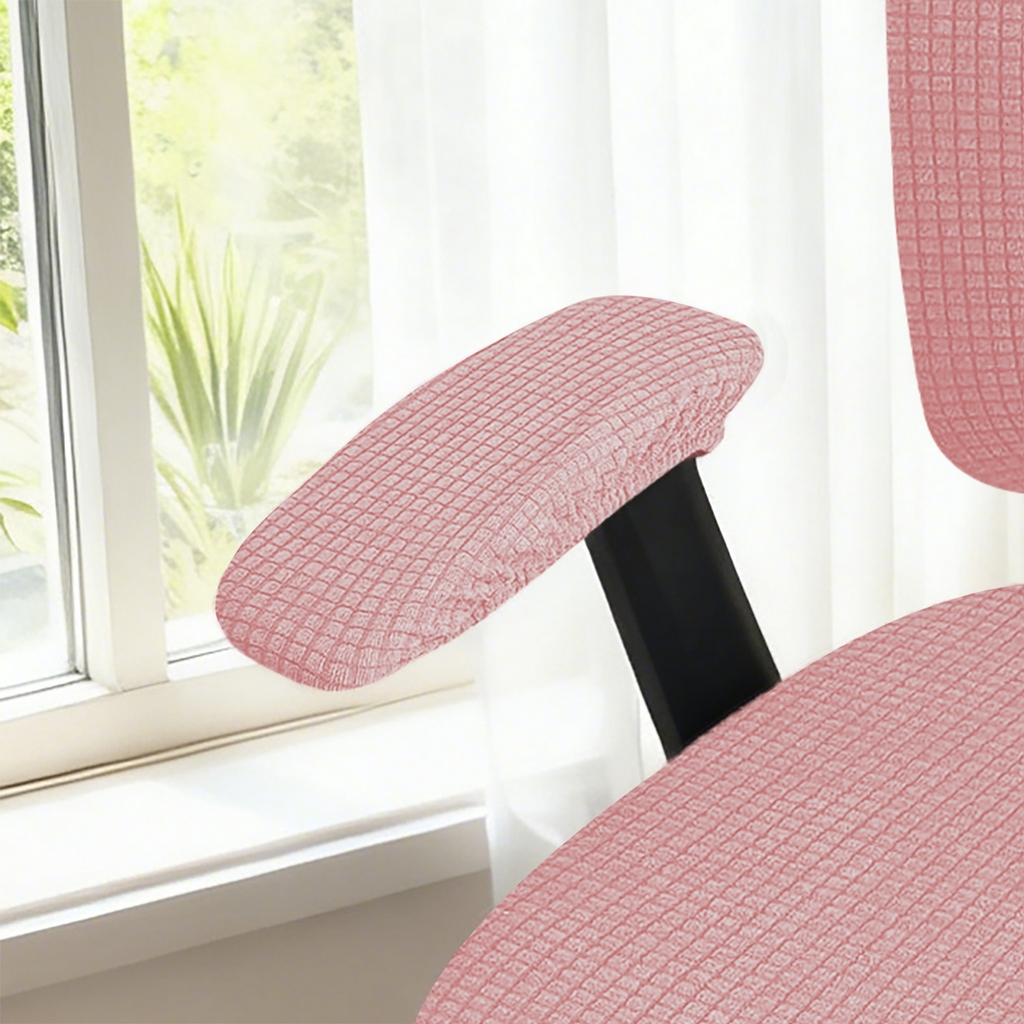 91家纺网 家纺一手货源 找家纺 （总）壹零特色家纺 2025新款弹力针织办公椅套配件扶手套--短款一对