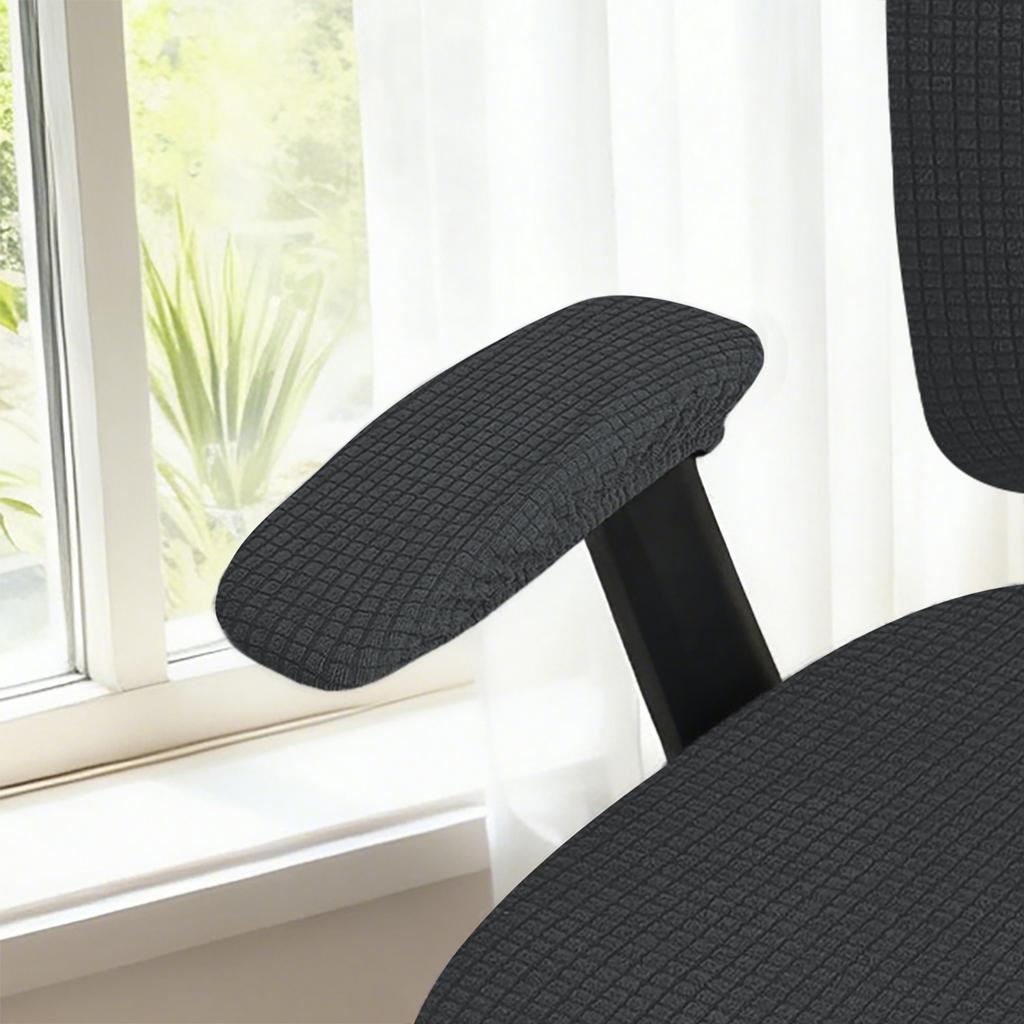 91家纺网 家纺一手货源 找家纺 （总）壹零特色家纺 2025新款弹力针织办公椅套配件扶手套--短款一对