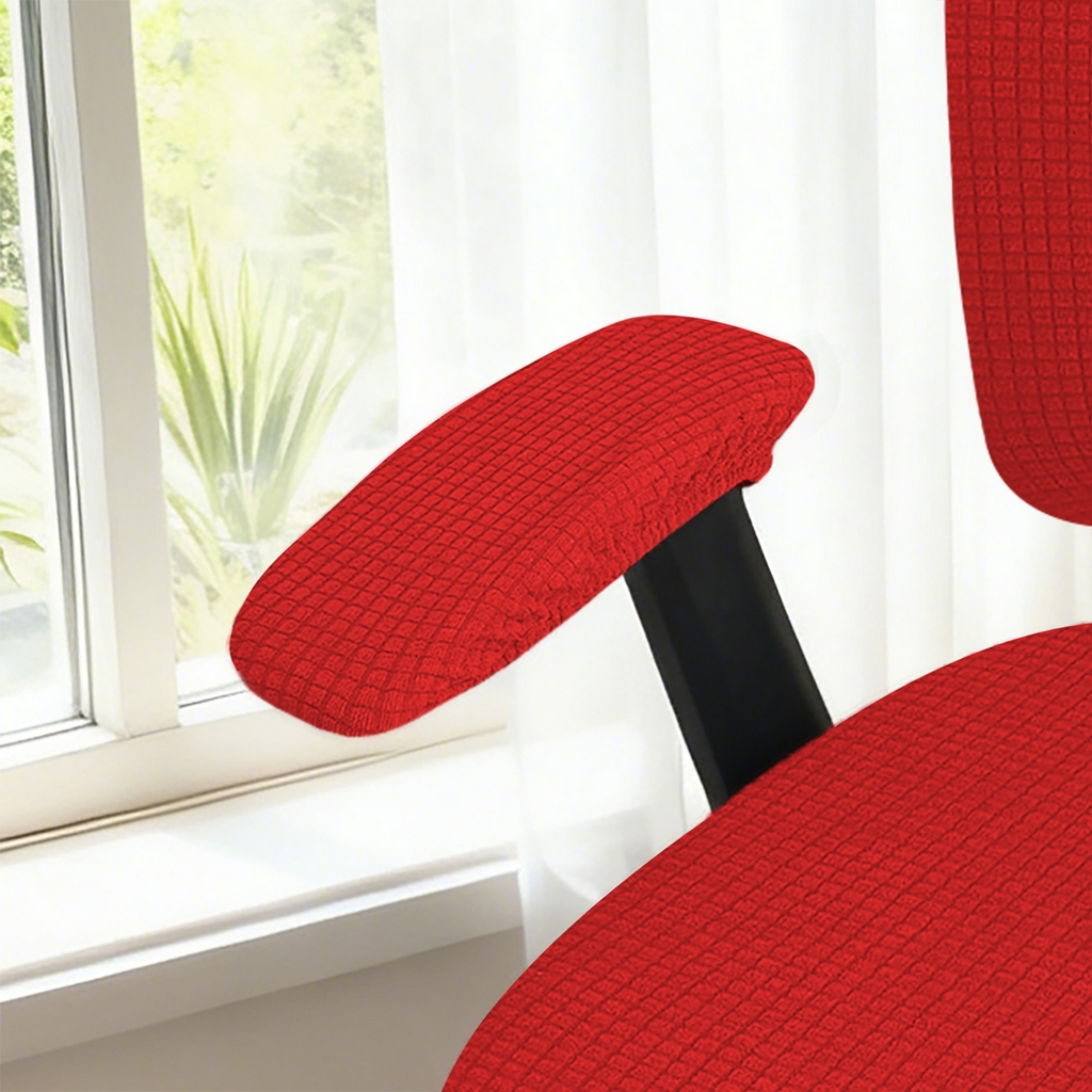 91家纺网 家纺一手货源 找家纺 （总）壹零特色家纺 2025新款弹力针织办公椅套配件扶手套--短款一对