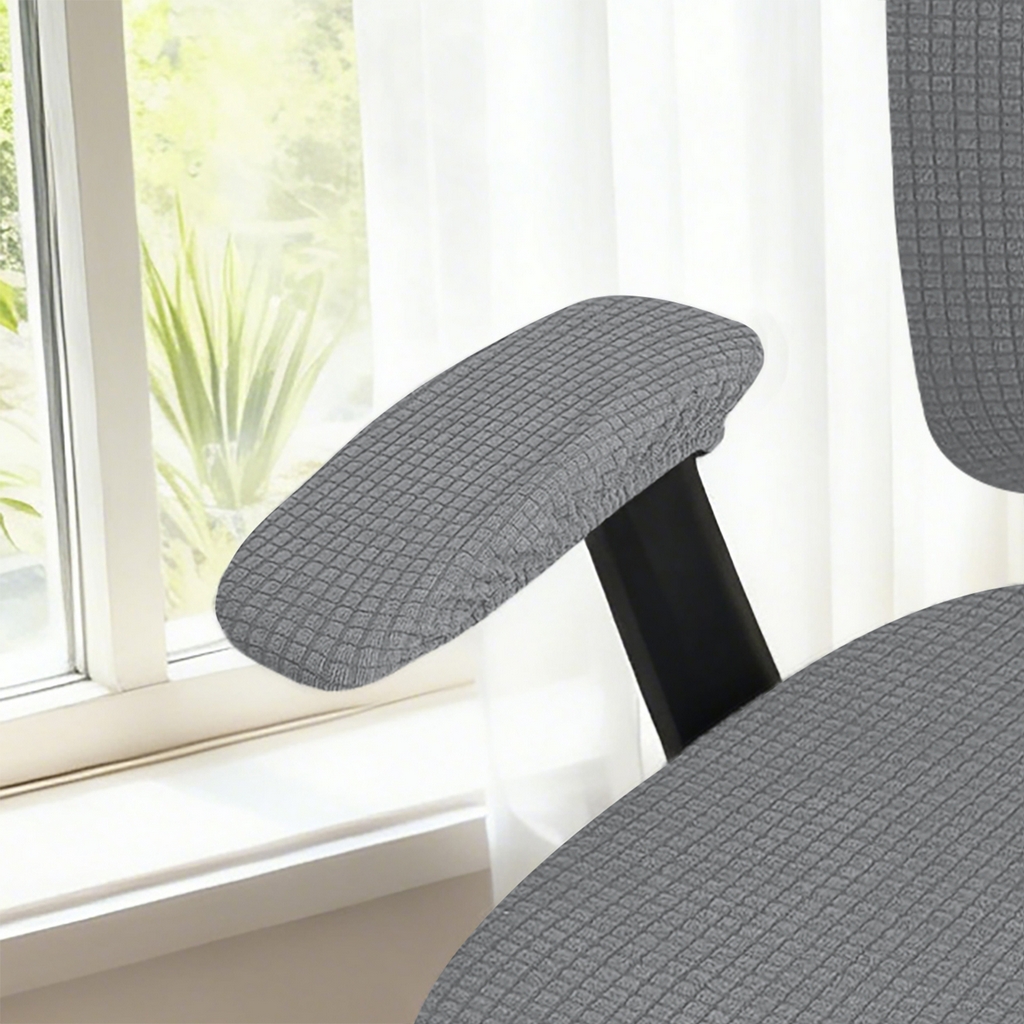 91家纺网 家纺一手货源 找家纺 （总）壹零特色家纺 2025新款弹力针织办公椅套配件扶手套--短款一对