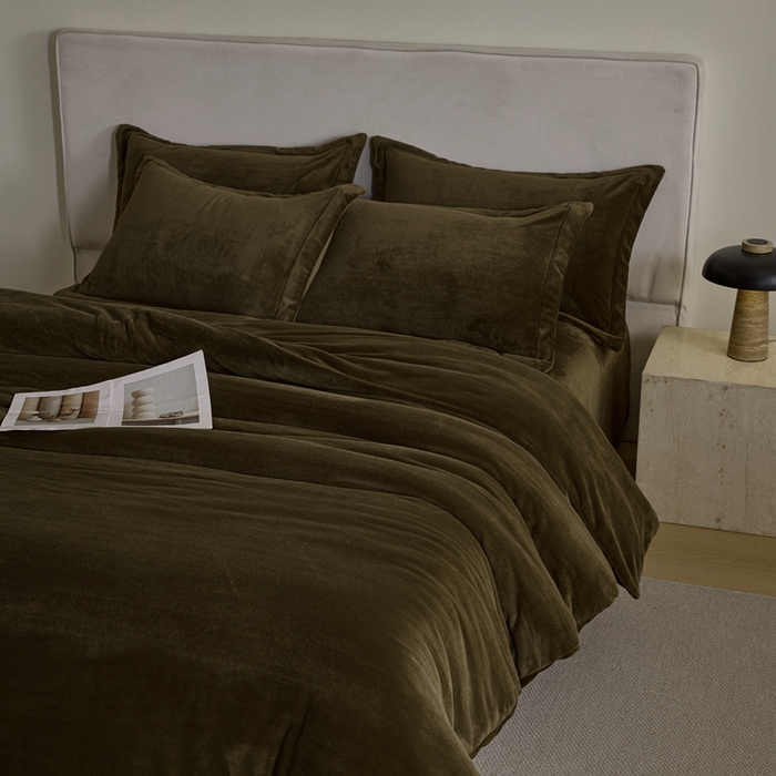 91家纺网 家纺一手货源 找家纺 （总）禧禾 2025新款A类300G醇厚速暖绒四件套牛奶绒四件套