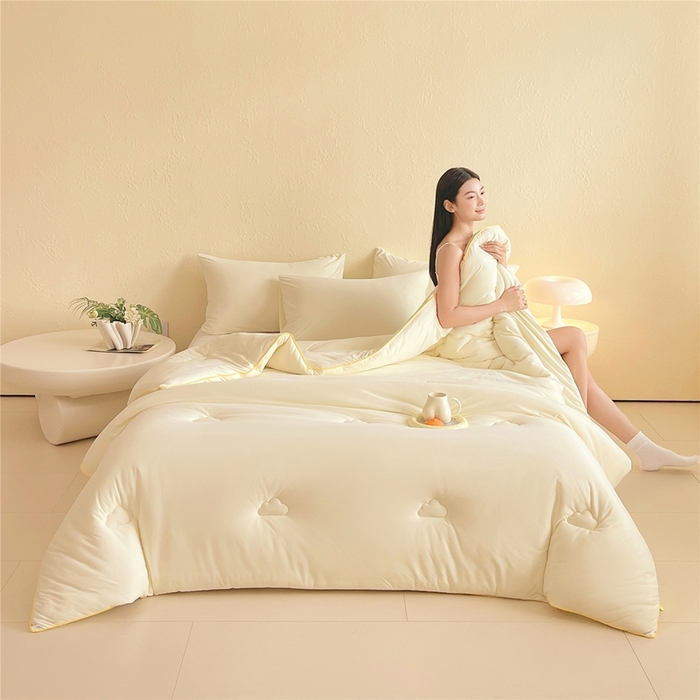 91家纺网 家纺一手货源 找家纺 （总）佰亿莱 2025新款5D雕花雪花绒四件套