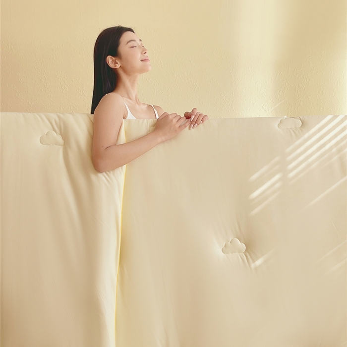 91家纺网 家纺一手货源 找家纺 （总）佰亿莱 2025新款亲肤超柔云朵棉牛奶大豆被子被芯