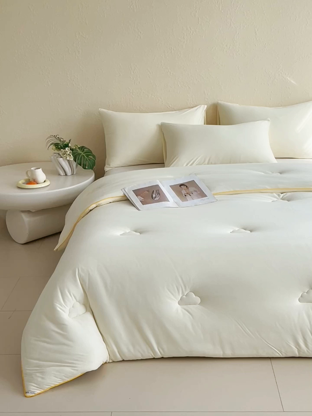 91家纺网 家纺一手货源 找家纺 （总）佰亿莱 2025新款亲肤超柔云朵棉牛奶大豆被子被芯