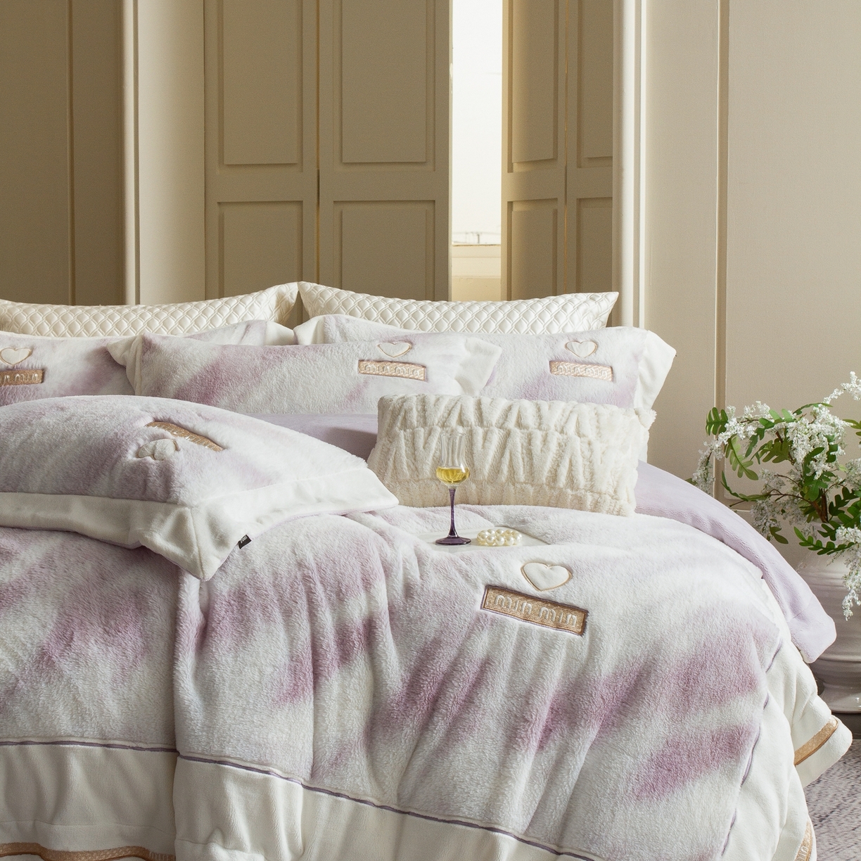 91家纺网 家纺一手货源 找家纺 （总）馨蕊家居 2025新款秋冬法式高奢雪貂绒系列-绒云初（会员-10）控价388/408