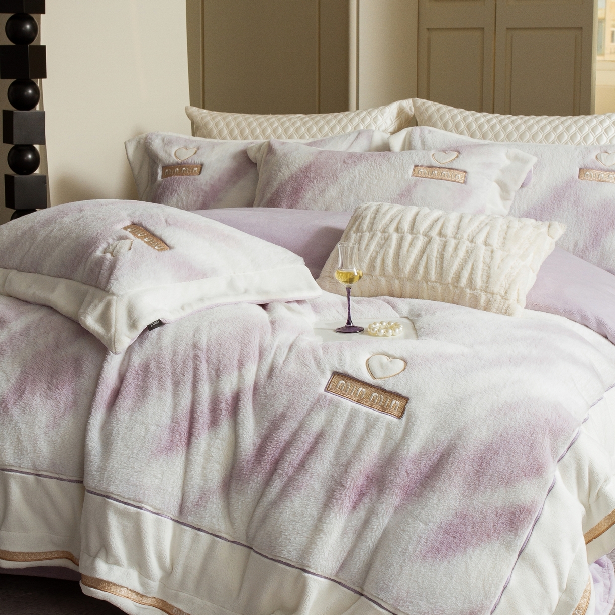 91家纺网 家纺一手货源 找家纺 （总）馨蕊家居 2025新款秋冬法式高奢雪貂绒系列-绒云初（会员-10）控价388/408