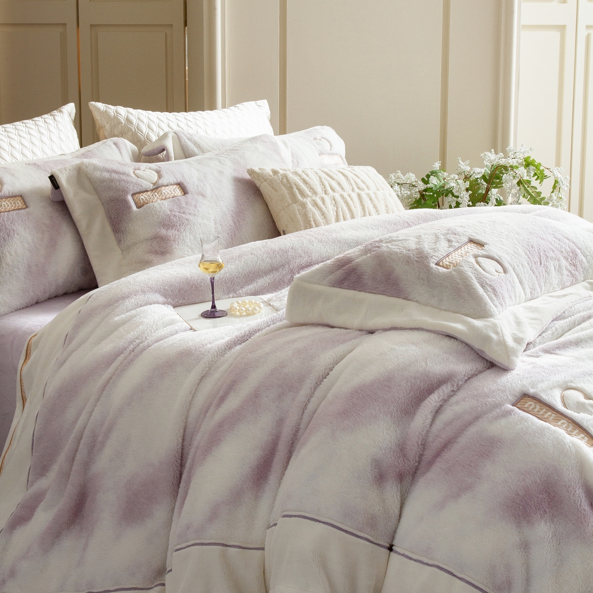 91家纺网 家纺一手货源 找家纺 （总）馨蕊家居 2025新款秋冬法式高奢雪貂绒系列-绒云初（会员-10）控价388/408