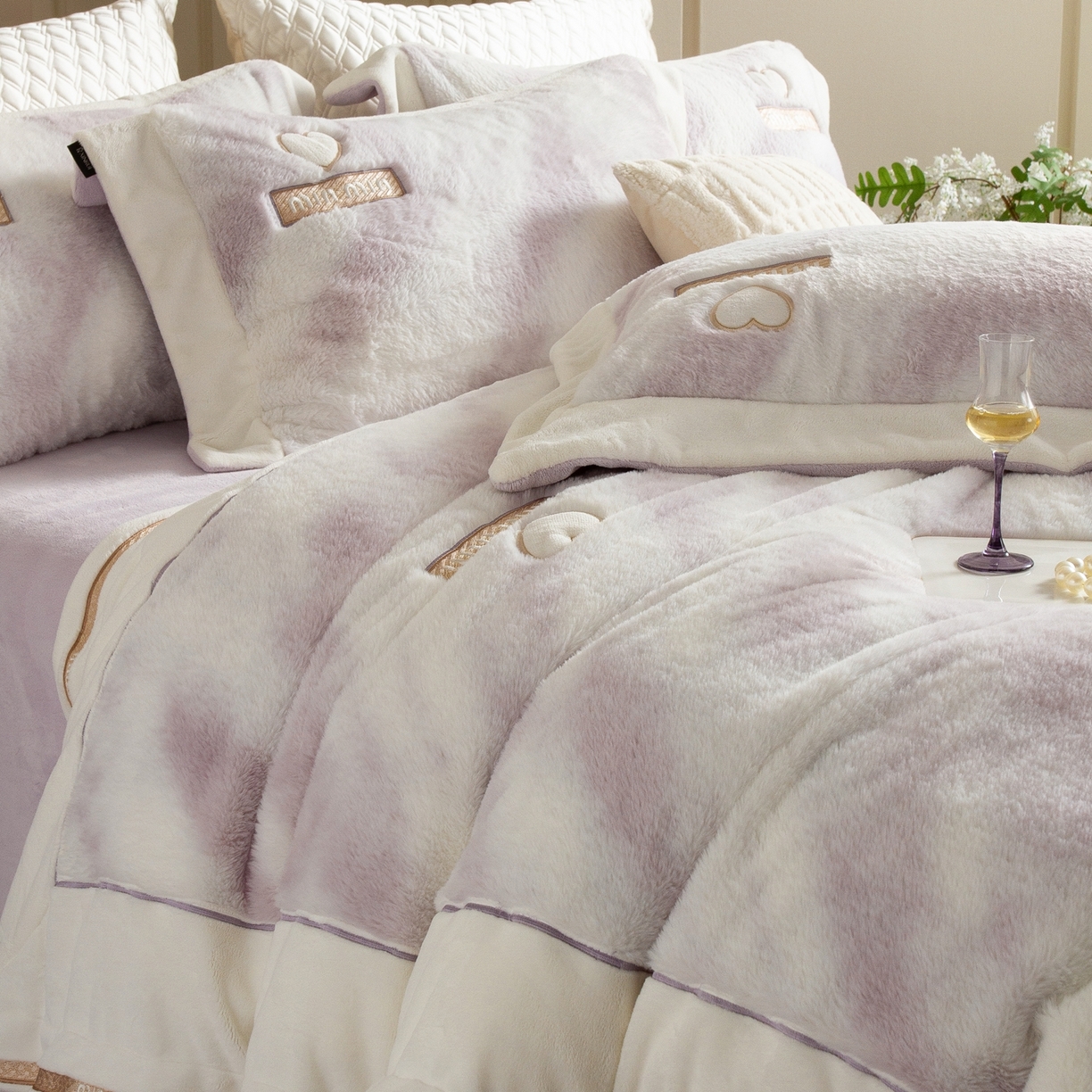 91家纺网 家纺一手货源 找家纺 （总）馨蕊家居 2025新款秋冬法式高奢雪貂绒系列-绒云初（会员-10）控价388/408