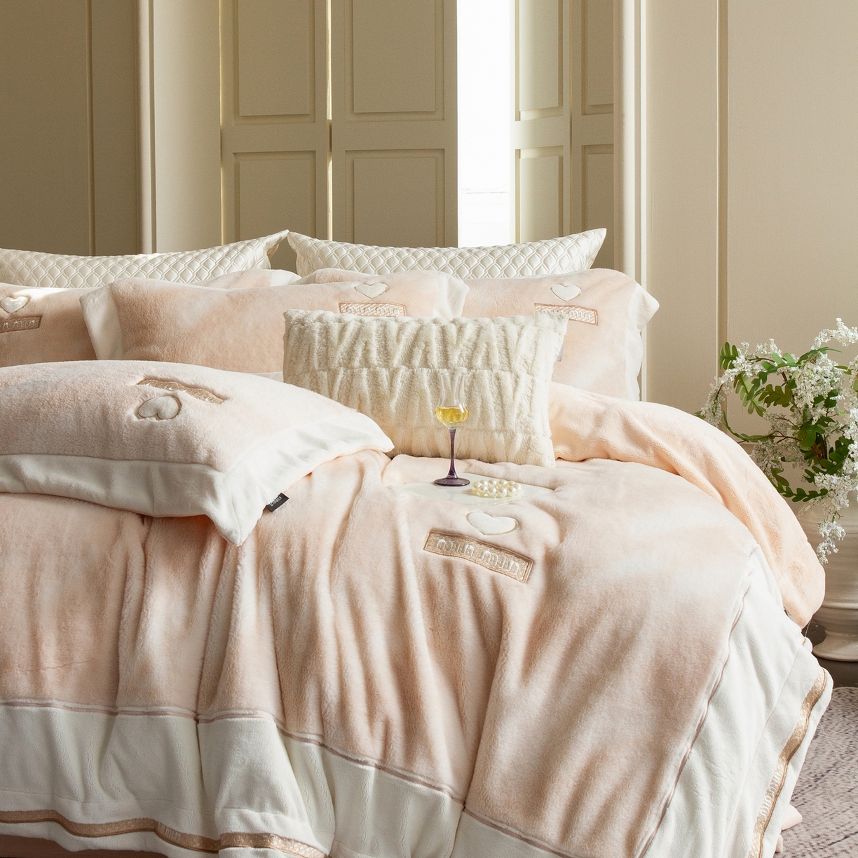 馨蕊家居 2025新款秋冬法式高奢雪貂绒系列-绒云初（会员-10）控价388/408 绒云初-奶咖