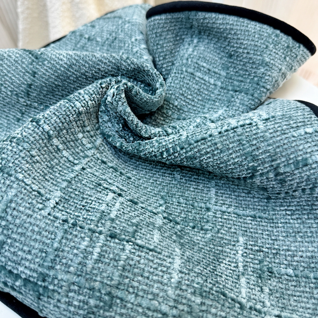 91家纺网 家纺一手货源 找家纺 爱家居 2025新款纯色加厚雪尼尔纹理抱枕轻奢家居靠垫沙发床头靠包枕可拆洗 轻奢雪尼尔—蓝色