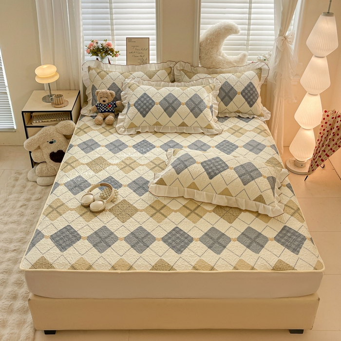 91家纺网 家纺一手货源 找家纺 （总）羽爱家纺 2025新款舒适可定制全棉防滑床盖软席