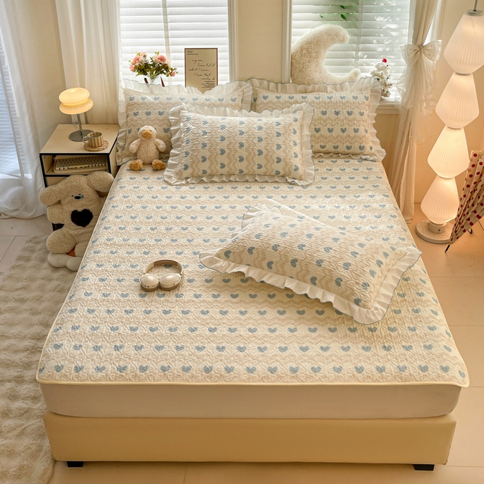 91家纺网 家纺一手货源 找家纺 （总）羽爱家纺 2025新款舒适可定制全棉防滑床盖软席