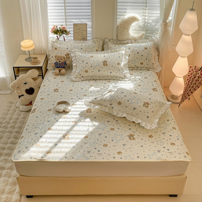 91家纺网 家纺一手货源 找家纺 （总）羽爱家纺 2025新款舒适可定制全棉防滑床盖软席