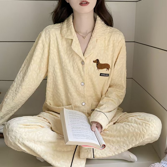 91家纺网 家纺一手货源 找家纺 （总）洛兰沙家居馆 2025新款海岛绒保暖新中式国风女款珊瑚绒