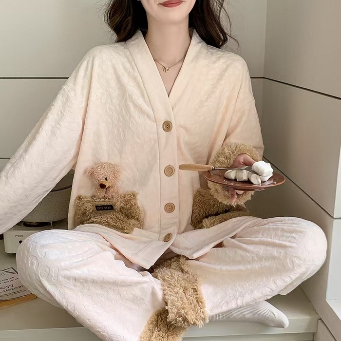 91家纺网 家纺一手货源 找家纺 （总）洛兰沙家居馆 2025新款海岛绒保暖新中式国风女款珊瑚绒