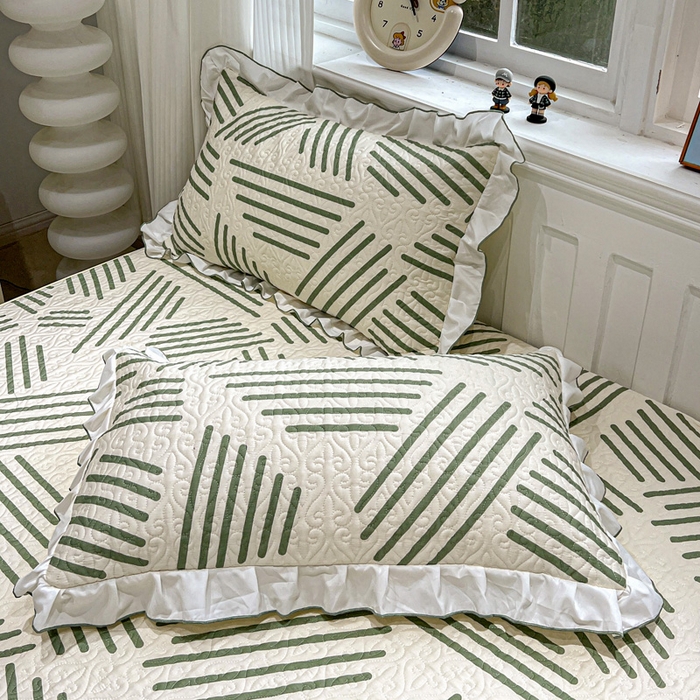 91家纺网 家纺一手货源 找家纺 羽爱家纺 新款舒适可定制全棉防滑床盖软席伯克利