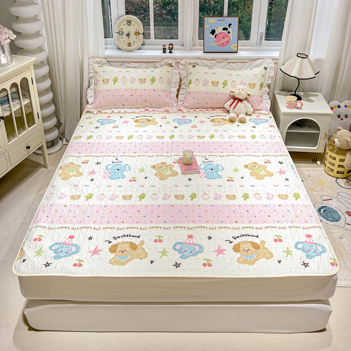 羽爱家纺 2025新款舒适可定制全棉防滑床盖软席欢乐玩伴