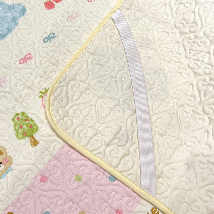 91家纺网 家纺一手货源 找家纺 羽爱家纺 2025新款舒适可定制全棉防滑床盖软席欢乐玩伴