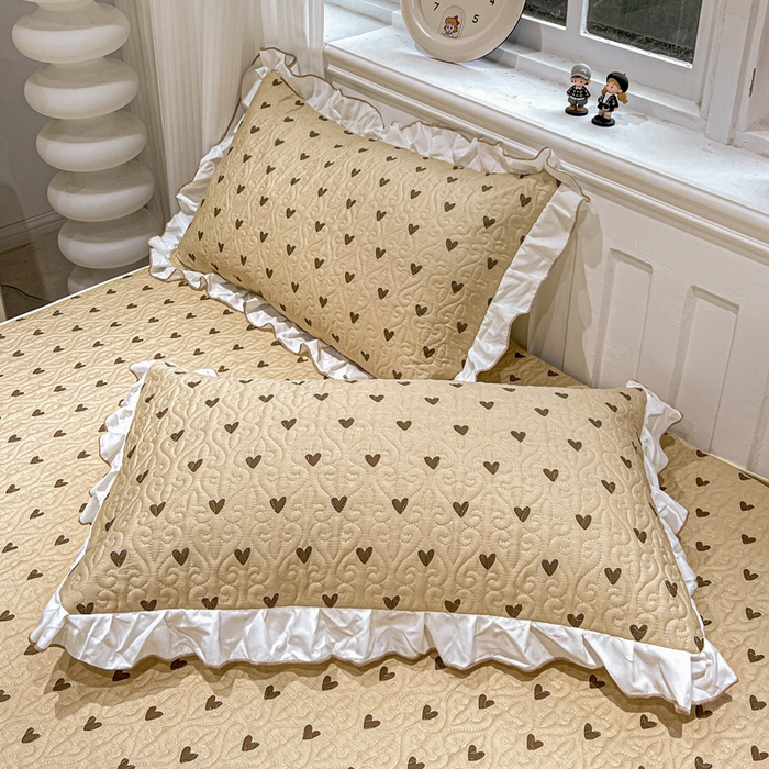 91家纺网 家纺一手货源 找家纺 羽爱家纺 2025新款舒适可定制全棉防滑床盖软席欢喜