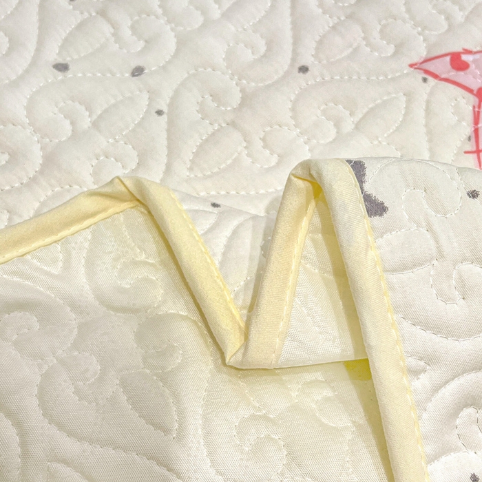 91家纺网 家纺一手货源 找家纺 羽爱家纺 2025新款舒适可定制全棉防滑床盖软席天使之星