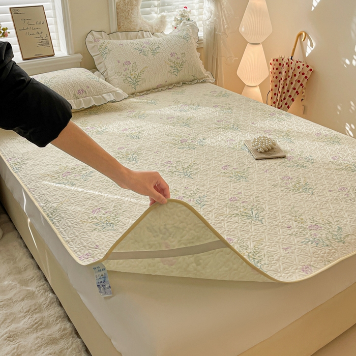 91家纺网 家纺一手货源 找家纺 羽爱家纺 2025新款舒适可定制全棉防滑床盖软席田静