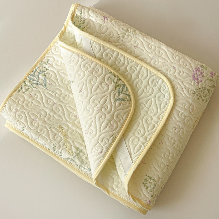 91家纺网 家纺一手货源 找家纺 羽爱家纺 2025新款舒适可定制全棉防滑床盖软席田静