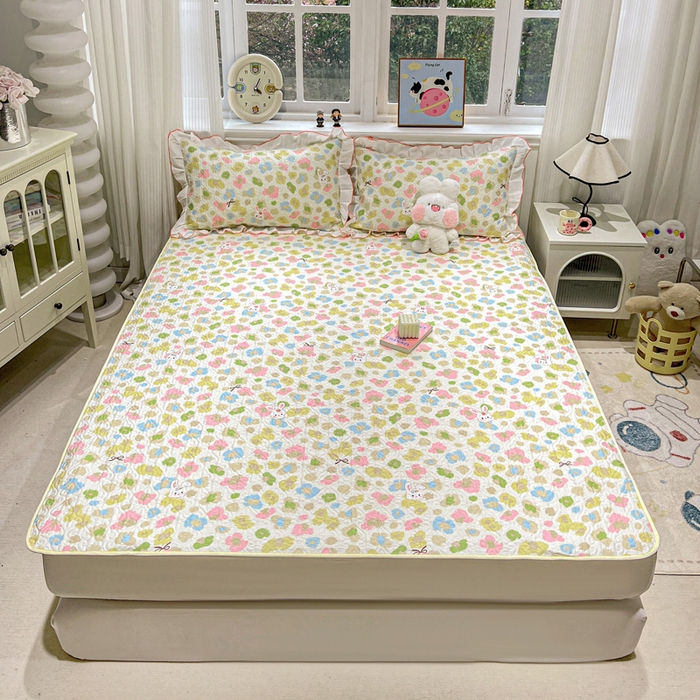 羽爱家纺 2025新款舒适可定制全棉防滑床盖软席童年乐趣