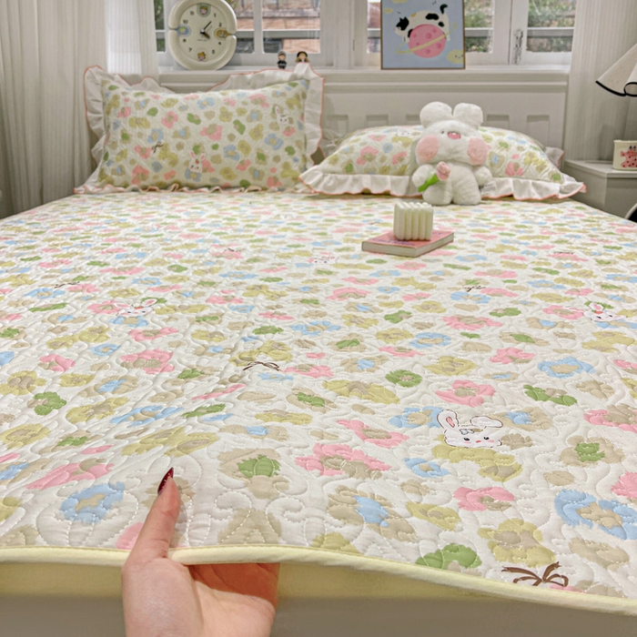 91家纺网 家纺一手货源 找家纺 羽爱家纺 2025新款舒适可定制全棉防滑床盖软席童年乐趣