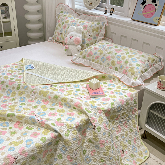 91家纺网 家纺一手货源 找家纺 羽爱家纺 2025新款舒适可定制全棉防滑床盖软席童年乐趣