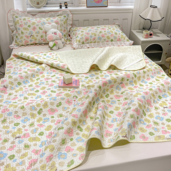 91家纺网 家纺一手货源 找家纺 羽爱家纺 2025新款舒适可定制全棉防滑床盖软席童年乐趣