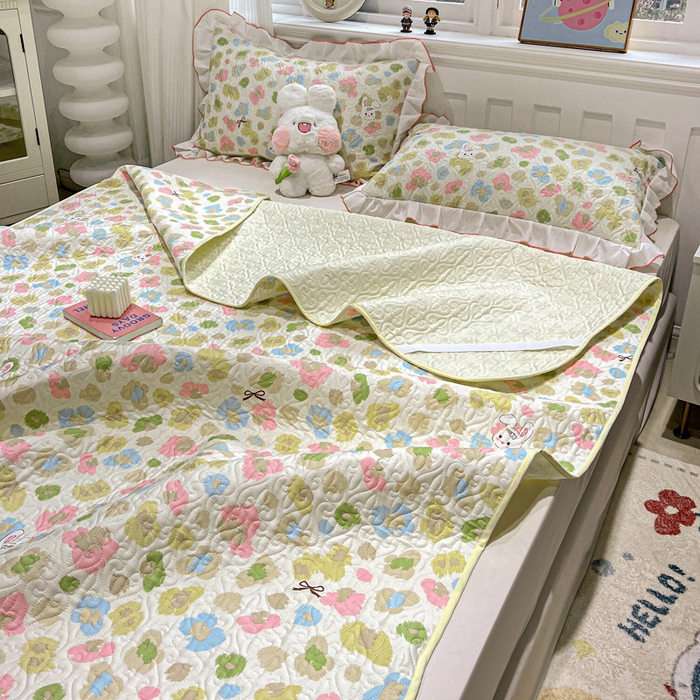 91家纺网 家纺一手货源 找家纺 羽爱家纺 2025新款舒适可定制全棉防滑床盖软席童年乐趣