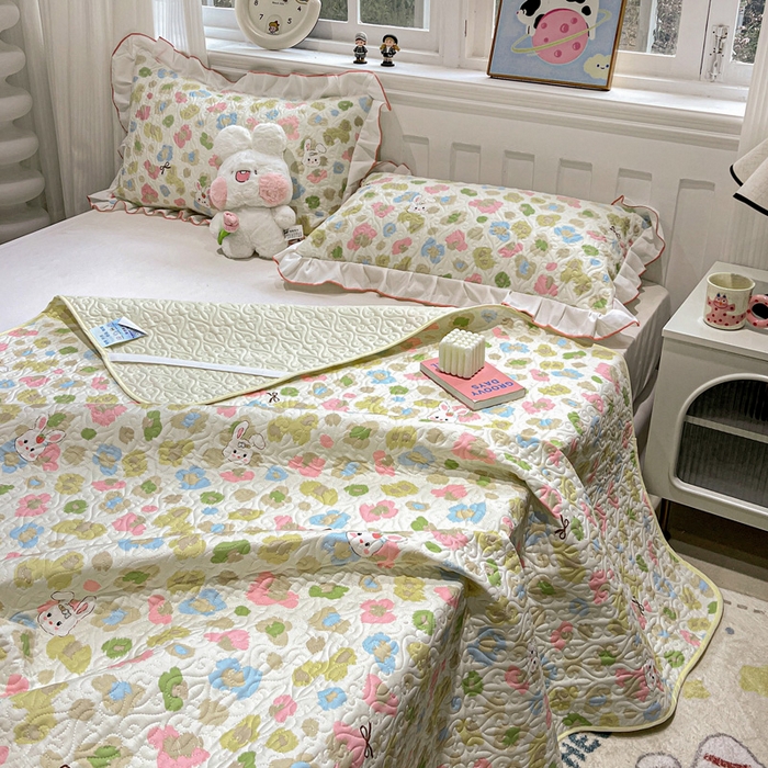 91家纺网 家纺一手货源 找家纺 羽爱家纺 2025新款舒适可定制全棉防滑床盖软席童年乐趣