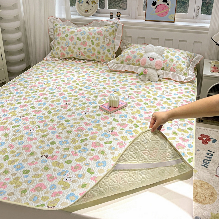 91家纺网 家纺一手货源 找家纺 羽爱家纺 2025新款舒适可定制全棉防滑床盖软席童年乐趣