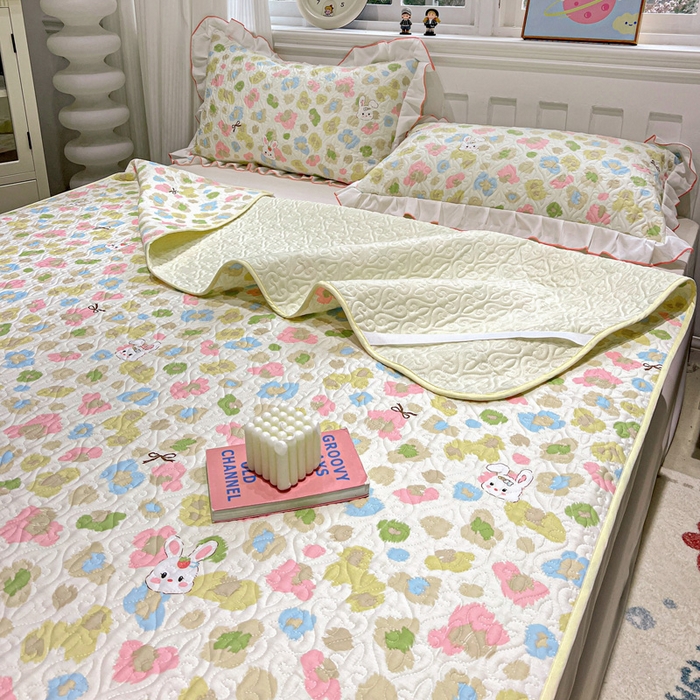 91家纺网 家纺一手货源 找家纺 羽爱家纺 2025新款舒适可定制全棉防滑床盖软席童年乐趣