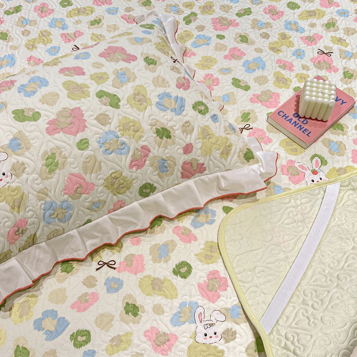 91家纺网 家纺一手货源 找家纺 羽爱家纺 2025新款舒适可定制全棉防滑床盖软席童年乐趣