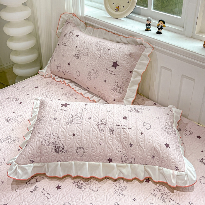 91家纺网 家纺一手货源 找家纺 羽爱家纺 2025新款舒适可定制全棉防滑床盖软席童趣乐园