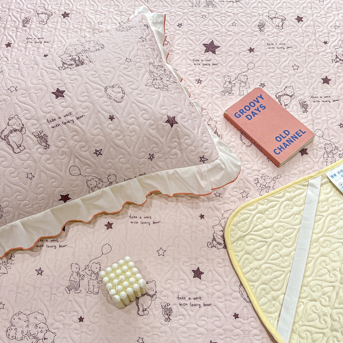 91家纺网 家纺一手货源 找家纺 羽爱家纺 2025新款舒适可定制全棉防滑床盖软席童趣乐园