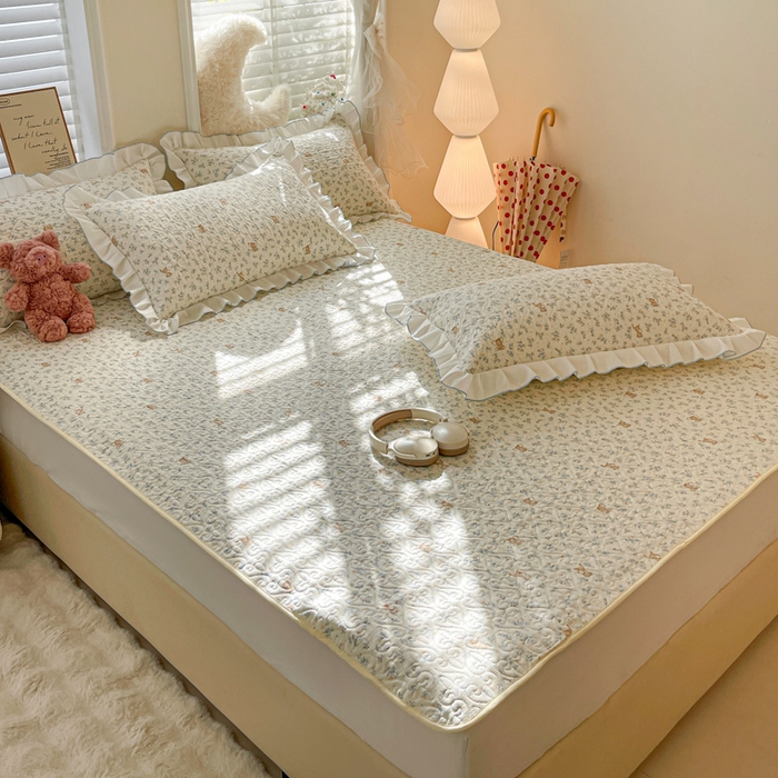 91家纺网 家纺一手货源 找家纺 羽爱家纺 2025新款舒适可定制全棉防滑床盖软席小飞象