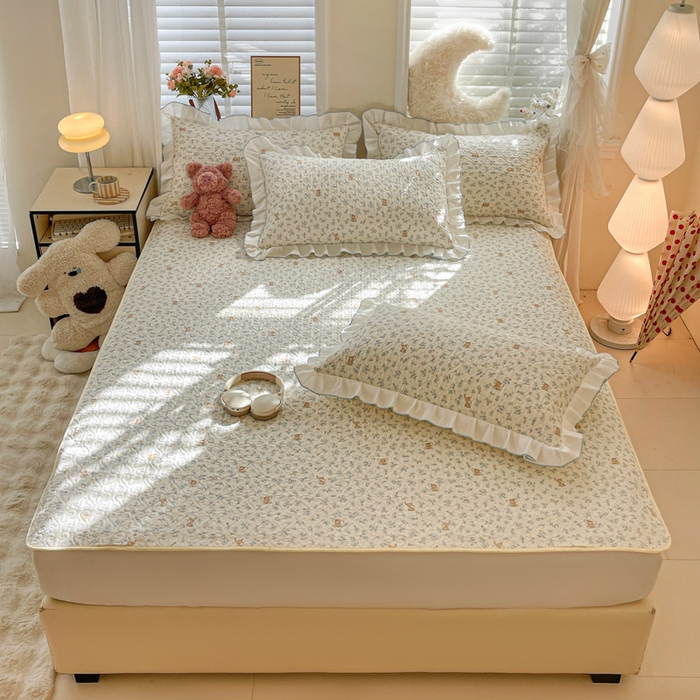 羽爱家纺 2025新款舒适可定制全棉防滑床盖软席小飞象