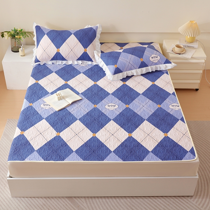 91家纺网 家纺一手货源 找家纺 羽爱家纺 2025新款舒适可定制全棉防滑床盖软席意林兰