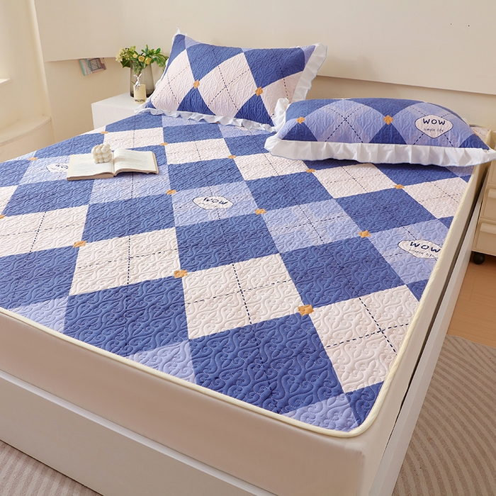 91家纺网 家纺一手货源 找家纺 羽爱家纺 2025新款舒适可定制全棉防滑床盖软席意林兰