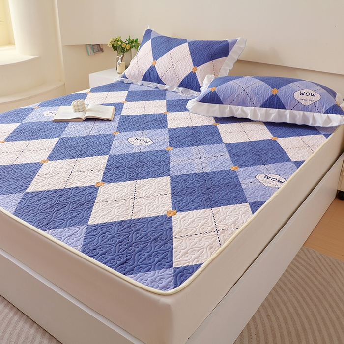 91家纺网 家纺一手货源 找家纺 羽爱家纺 2025新款舒适可定制全棉防滑床盖软席意林兰