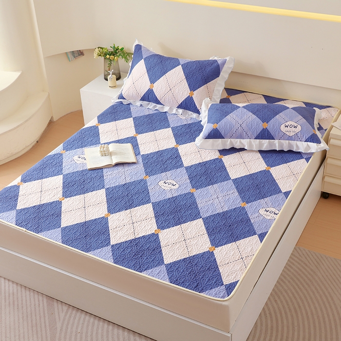 91家纺网 家纺一手货源 找家纺 羽爱家纺 2025新款舒适可定制全棉防滑床盖软席意林兰