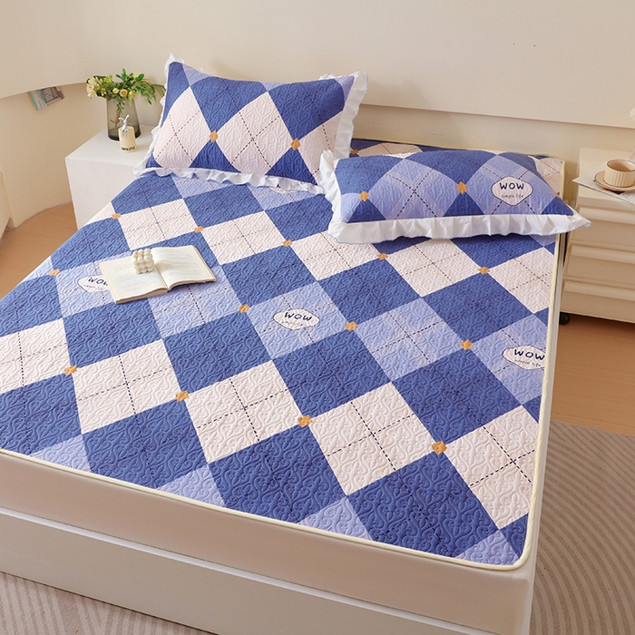 91家纺网 家纺一手货源 找家纺 羽爱家纺 2025新款舒适可定制全棉防滑床盖软席意林兰