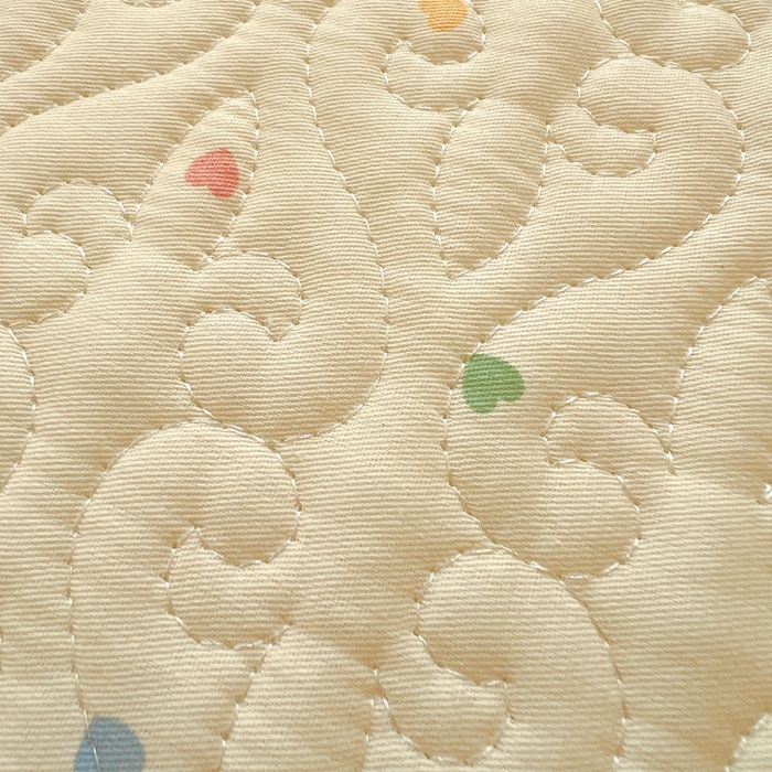 91家纺网 家纺一手货源 找家纺 羽爱家纺 2025新款全棉防滑花边床盖爱心草莓