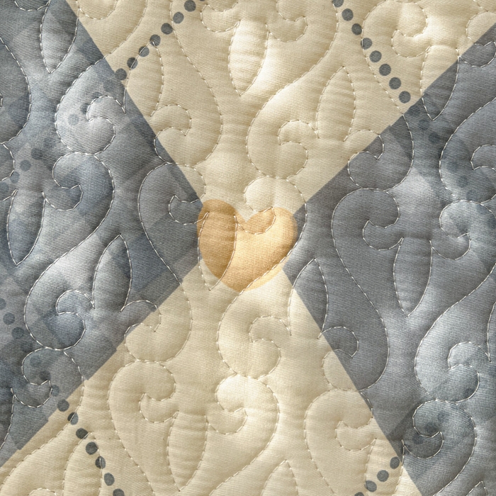 91家纺网 家纺一手货源 找家纺 羽爱家纺 2025新款全棉防滑花边床盖格韵